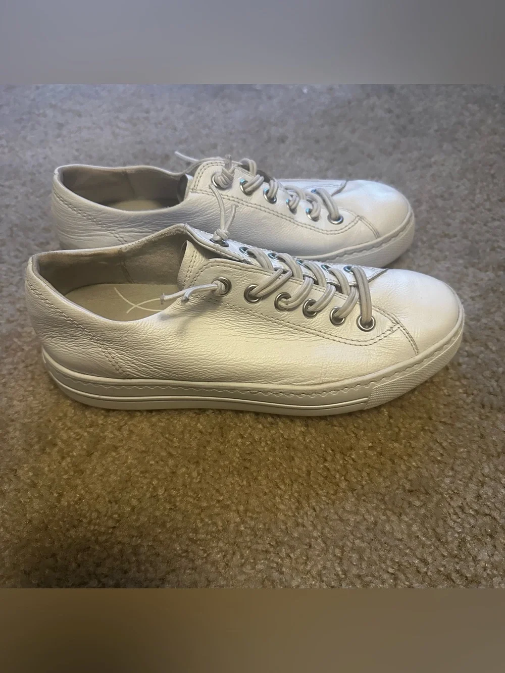 Paul Green Hadley Womens Size 7 US Platform Sneaker Shoes White/Silver (4.5 UK) - Picture 3 of 12
